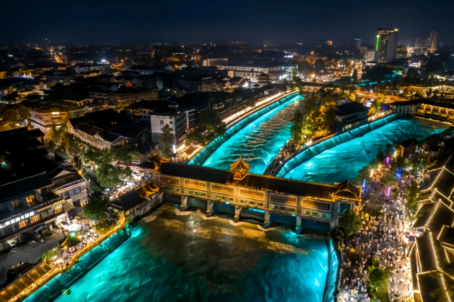 Blue Tears: The Blue Galaxy Mirage on the Minjiang River-4
