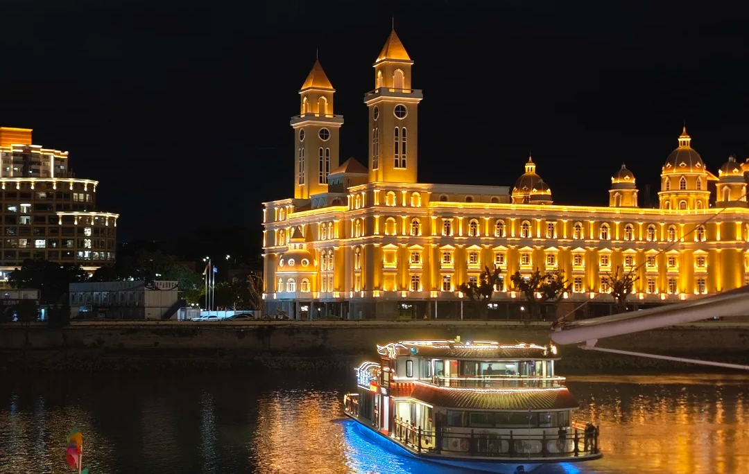 Min River Night Cruise : Fuzhou의 어머니 강에 빛, 그림자, 밀레니아를 통해 항해-4