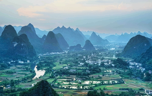 Yulong River Bamboo-Rafting : Guilin의 Idyllic Karst Heartland를 통해 Serene 여행-4