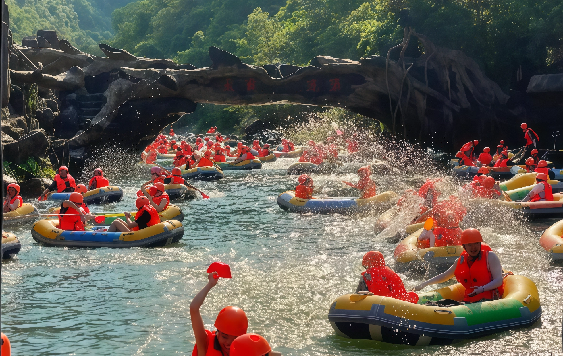 1-Day Qingyuan Gulongxia Private Tour:Glass Bridge,Cliff Cycling&Waterfall Hiking