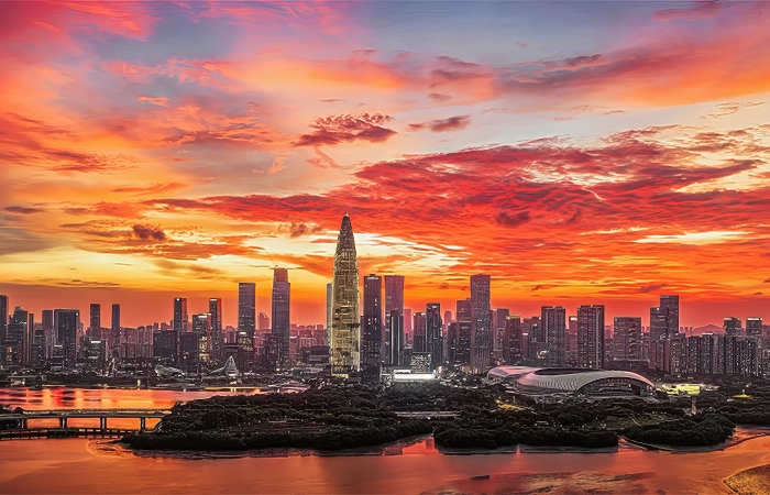 sunset shenzhen