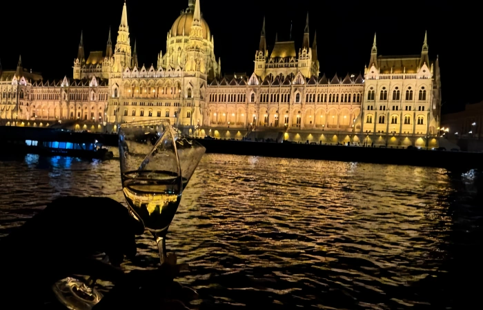 Sightseeing from a Huangpu River cruise boat