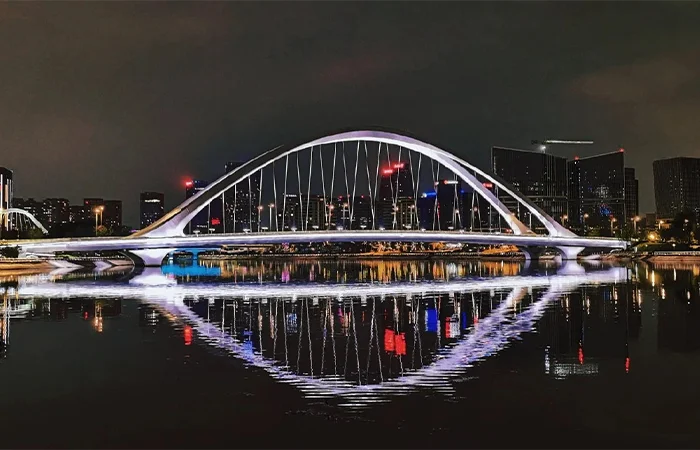 Chengdu SKP Vitality Tower After Dark: Light, Water and the Financial City Walk