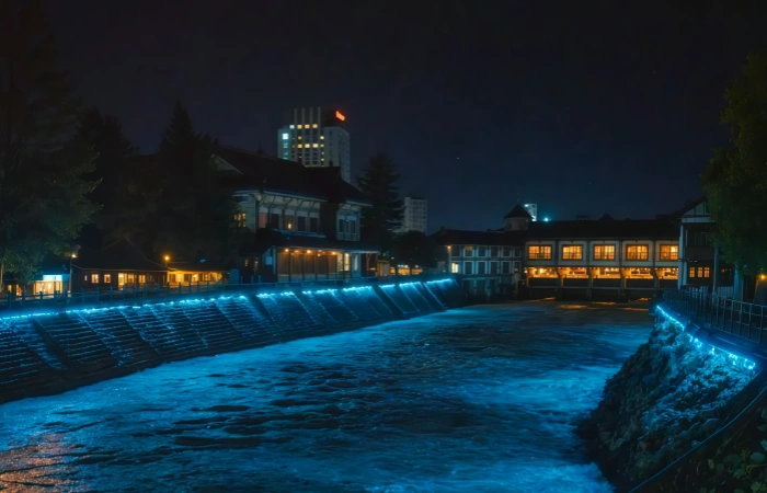Dujiangyan's "Blue Tears" scenery