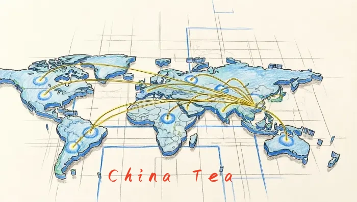 China tea exports to the world