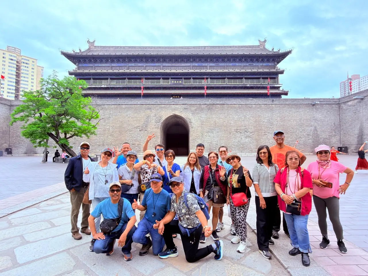 Into Travel China group at Xi'an city wall